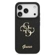 Guess Husa Fixed Glitter 4G Metal Logo iPhone 17 Pro Negru
