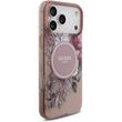 Guess Husa Flowers Strap MagSafe iPhone 17 Pro Max Roz