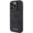 Guess Husa Leather 4G Stamped iPhone 15 Pro Negru
