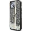 Guess Husa Liquid Glitter Gold Stripe iPhone 15 Plus Negru