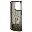 Guess Husa Liquid Glitter Gold Stripe iPhone 15 Pro Max Negru