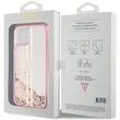 Guess Husa Liquid Glitter Gold Stripe iPhone 15 Roz