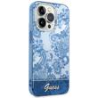 Guess Husa Porcelain Collection iPhone 14 Pro Albastru