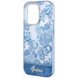 Guess Husa Porcelain Collection iPhone 14 Pro Albastru