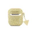 Guess Husa Rhinestones Triangle Metal Logo Airpods Generation 1/2 Auriu