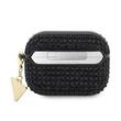 Guess Husa Rhinestones Triangle Metal Logo Airpods Pro Negru