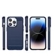 Lemontti Husa Carbon Case Flexible iPhone 14 Pro Blue