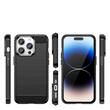 Lemontti Husa Carbon Case Flexible iPhone 14 Pro Black