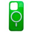Lemontti Husa Neon Hybrid MagSafe iPhone 15 Pro Verde