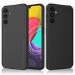 Lemontti Silicone Soft Slim Case Samsung Galaxy A14 5G, matte and fine material, lined with microfiber, Black
