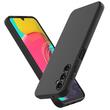 Lemontti Silicone Soft Slim Case Samsung Galaxy A14 5G, matte and fine material, lined with microfiber, Black