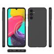 Lemontti Silicone Soft Slim Case Samsung Galaxy A14 5G, matte and fine material, lined with microfiber, Black