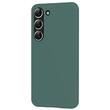 Lemontti Husa Silicon Soft Slim Samsung Galaxy S23 Plus, material mat si fin, captusit cu microfibra, Verde
