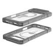 UAG Husa Trooper MagSafe iPhone 17 Pro Clear/Ash (2 parti: spate + protectie margini)