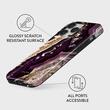 Husa iPhone 14 Pro Burga Dual Layer Purple Skies