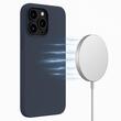 Case iPhone 14 Pro Max Lemontti Liquid Silicon MagCharge Dark Blue
