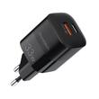Choetech Incarcator Retea PD Type-C + USB Quick Charge 33W Negru