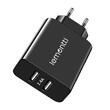 Lemontti Network Charger 2.4A Dual USB Black
