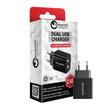 Lemontti Network Charger 2.4A Dual USB Black