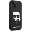 Karl Lagerfeld Husa MagSafe Liquid Silicone Karl Head iPhone 14 Plus Negru