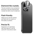 La Lumiere Folie Sticla Camera Diamond Lens iPhone 15 Pro / 15 Pro Max Argintiu
