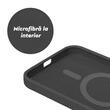 Lemontti Husa Liquid Silicon MagCharge iPhone 15 Pro Negru (protectie 360°, material fin, captusit cu microfibra)
