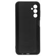 Lemontti Silicone Soft Slim Case Samsung Galaxy A14 5G, matte and fine material, lined with microfiber, Black