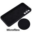 Lemontti Husa Silicon Soft Slim Samsung Galaxy A25 5G Negru (material mat si fin, captusit cu microfibra)