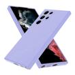 Lemontti Silicone Soft Slim Samsung Galaxy S23 Ultra case, matte and fine material, lined with microfiber, Lilac