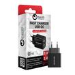 Lemontti Quick Charge Dual USB Network Charger Black (QC port max 3.1A, USB port 2.4A)