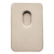 Lemontti Suport Card din piele Genuine Magnetic Bej