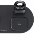 Mcdodo Incarcator Trio Wireless Charging Pad pentru telefon / TWS / Apple Watch, 15W, Negru