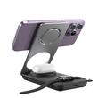 Mcdodo Incarcator Wireless Foldable 3in 1 Mangetic, pentru telefon / TWS / Apple Watch, 15W, Negru