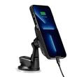 Pitaka Suport Auto Magnetic MagEZ Pro Incarcare Wireless, fixare prin ventuza, Negru