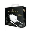 Prestico Incarcator Retea F8S Type-C PD, Fast Charge, cu Cablu Type-C la Type-C  Alb 