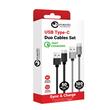 Set Type-C Lemontti USB cables 0.5m + 1m