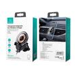 Usams Suport Auto US-CD164 Magnetic, cu încarcare wireless, rotatie 360 grade, prindere la sistemul de ventilatie, Transparent / Negru