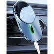 Usams Suport Auto US-CD170 Magnetic, cu încarcare wireless,15W, Gri