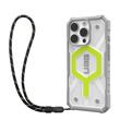UAG Husa Pathfinder Clear MagSafe iPhone 16 Pro Active Neon Lanyard