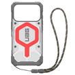 UAG Husa Pathfinder Clear MagSafe iPhone 17 Pro Active Lava Lanyard