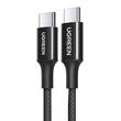 Ugreen Cablu Type-C la Type-C 100W, Fast Charge, 1m, Negru