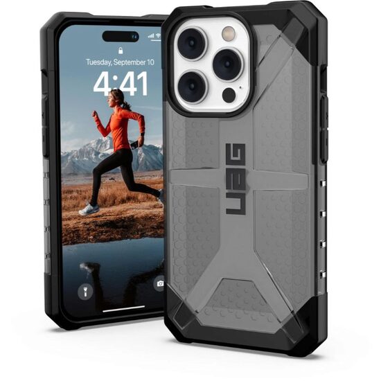 Husa iPhone 14 Pro UAG Plasma Series Ash, military drop tested
