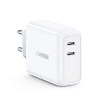 Incarcator Priza Ugreen Quick Charger 36W, 2 x USB 5V/3A, Alb