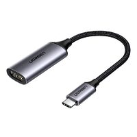 Adaptor Ugreen USB Type-C (T) la 1 x HDMI (M) (3840 x 2160) la 60 Hz, conectori auriti, Negru