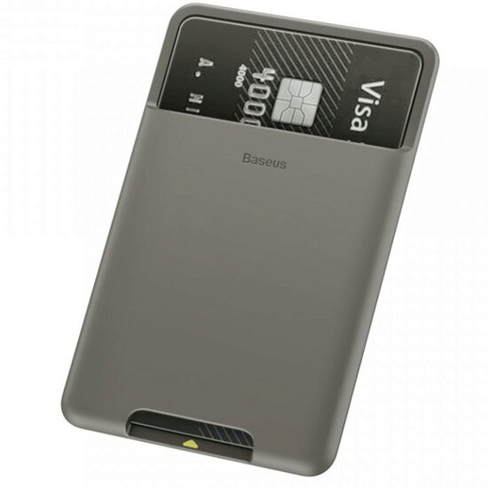 Portcard Baseus Silicon aplicabil pe telefon Dark Gray