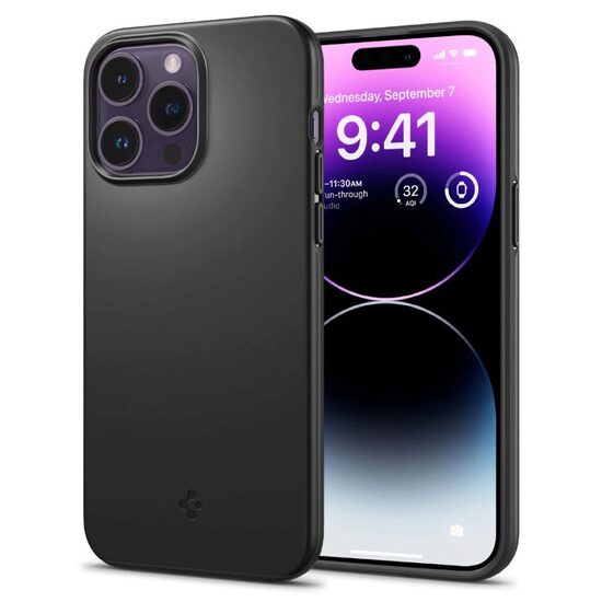 Husa iPhone 14 Pro Spigen Thin Fit Black