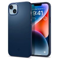 Husa iPhone 14 Spigen Thin Fit Navy Blue