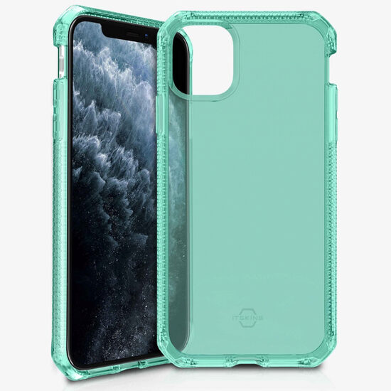 Husa iPhone 11 Pro IT Skins Spectrum Clear Tiffany Green (antishock,antimicrobial)