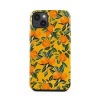 Husa iPhone 14 Burga Dual Layer Orange Lemonade