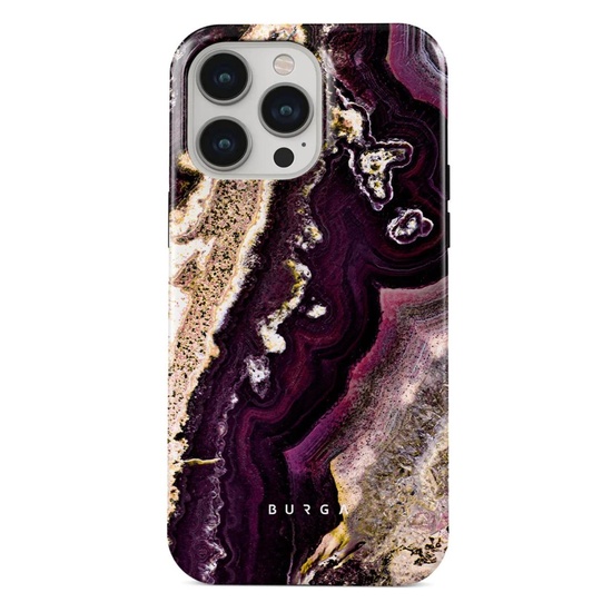 Husa iPhone 14 Pro Burga Dual Layer Purple Skies